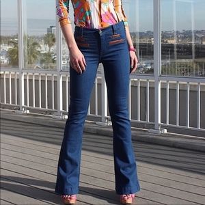 Classic Blue Flare Jeans - Women